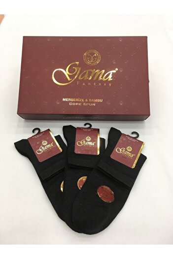 Gama Çorap 3 Pieces Mercerized 100% Natural Nylon Free Plain Colored Thin Summer Half Conch Men's Booties