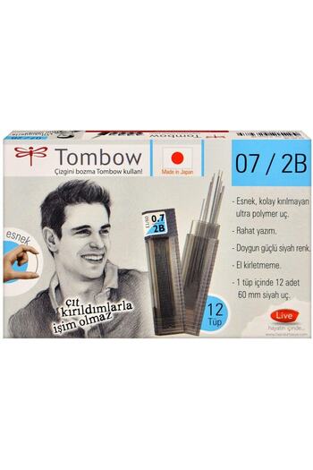 Tombow 0.7 mm 2B Classic Pen Tip 12 Pack