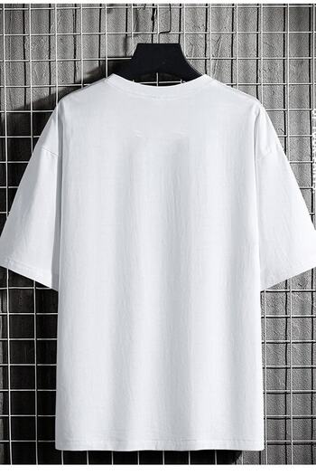 DEEPSENCE Μπλουζάκι Unisex Oversize Balance Μπροστινή στάμπα Λευκό