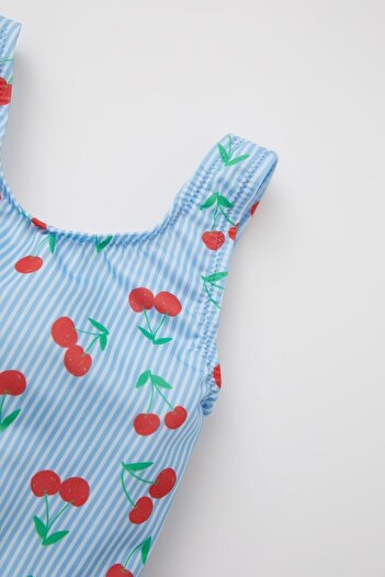DeFacto Baby Girl Cherry Pattern Swimsuit
