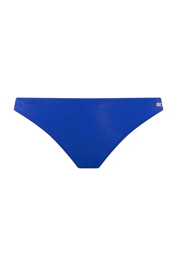 U.S. Polo Assn. Kadın Saks Mavi String Bikini Alt