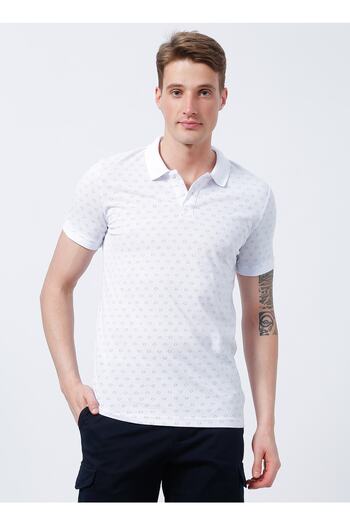 Lee Cooper Ανδρικό λευκό μπλουζάκι