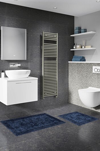 Alanur Home Salina Oval Cotton Макаронна 2-шарова швабра, вицвіла, синя