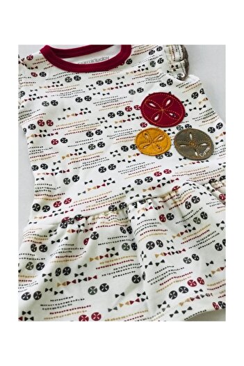 Carmin Baby Buttoned Claret Red Collar