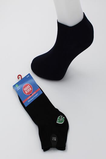 socksbox 6'lı Bambu Terlemeyi Önleyen 200 Iğne Dikişsiz Siyah Erkek Patik