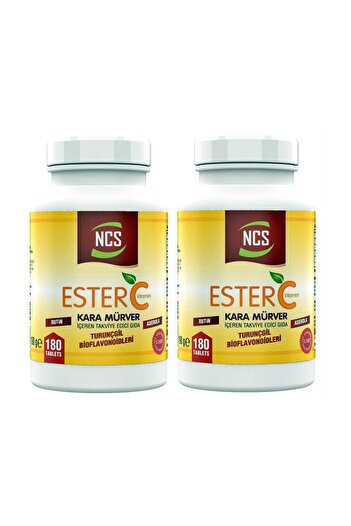 NCS Ester Vitamin C 1000 Mg 2 Boxes 360 Tablets Black Mulberry Orange Bioflavonides