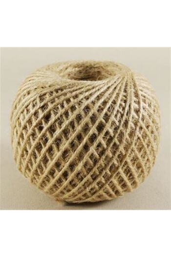 Ece Jute (Jut) Rope, Natural, Straw, Rope, Wicker Rope 1 Piece 100Gr – Birthday Ornament – Birthday Ornament –