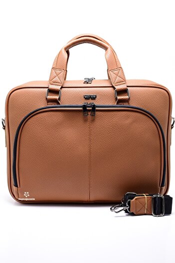 LOS ANGELES POLO CLUB Tan Laptop & Χαρτοφύλακας
