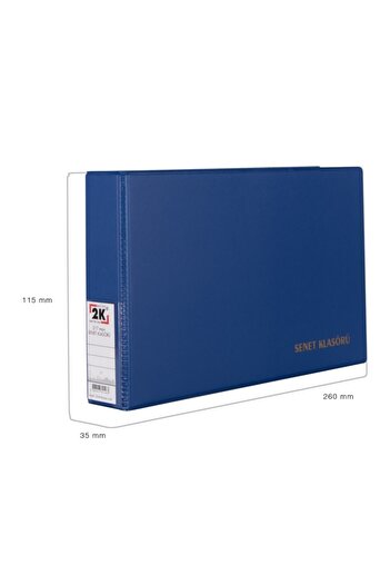 2K Pvc 3 cm 2 inele Legătură cu inele - Capacitate 250 coli, 15,5x26 cm