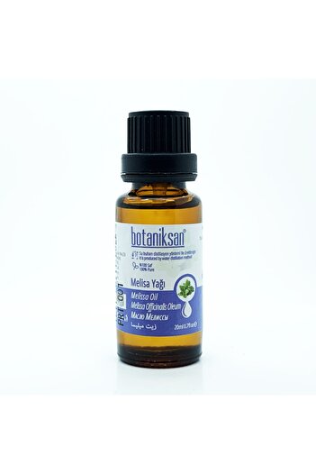 botaniksan 20ml Lemon Balm Oil - Distillation, Pure, Natural and Additive-Free