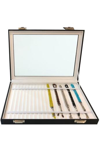 STAND MARKET Rosary Box with Elastic Glass