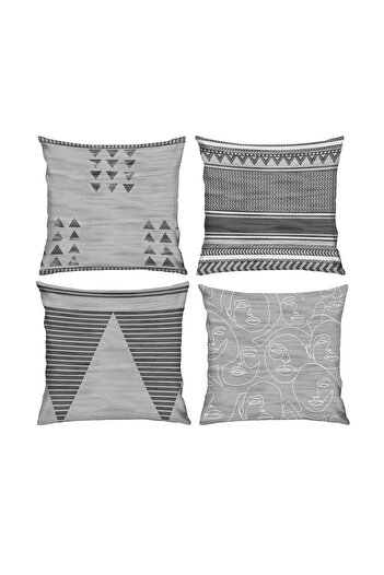 RİTMOHOME Ethnic 4-Piece Throw Pillow Cover