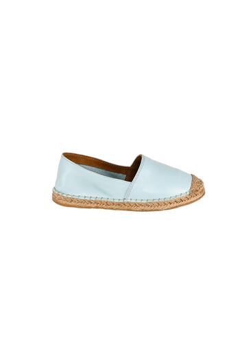 Moosefield Women's Turquoise Genuine Leather Handmade Espadrille