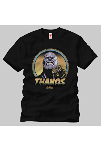 Crazy Ανδρικό μπλουζάκι Black Avengers Infinity War ρετρό Thanos