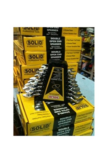 Solid Anahtar Takımı Açıkağız 8 Parça Profesyonel Seri 06-22mm Cr-v Çeliği
