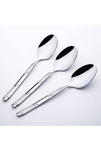 Nehir London Dessert Spoon 12 Pack Satin 50 Years Warranty