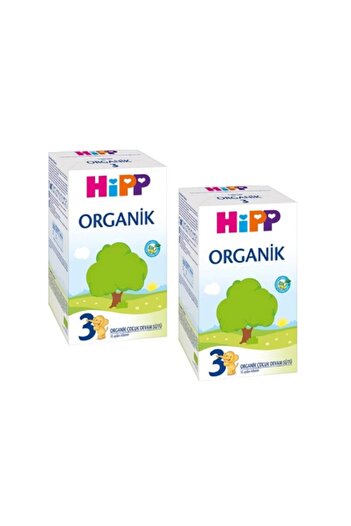 Hipp 3 Organik Devam Sütü 600 gr 2'li