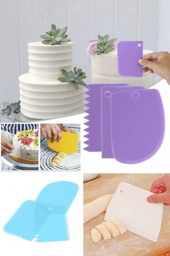 Kazanabil Set of 3 Cake and Sugar Dough Shaping Spatulas
