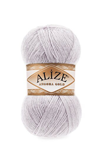 Alize Angora Gold 5 штук - 100 г 71 світло-сірий пряжа для ручного в'язання