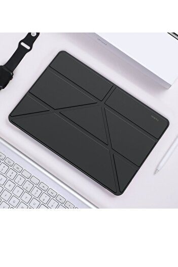 Fuchsia Ipad Pro 12.9 '' 2020 Uyumlu Hafif Katlanır Akıllı Kılıf