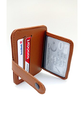MKM Unisex Slim Patlı Kartlık 8 Bölmeli Yatay