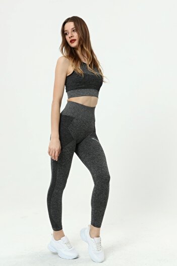 Light Black Spor Tayt Ve Büstiyer 2'li Takım