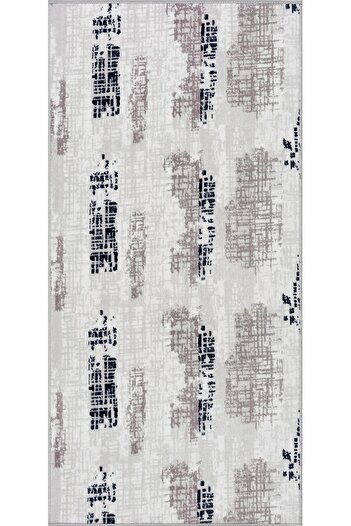 ALgorand Home Modern Blue Runner - Washable Non-Slip Base, Cutting Roll