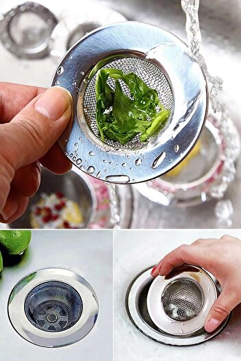 AKCAKESE Paslanmaz Çelik Lavabo Süzgeci
