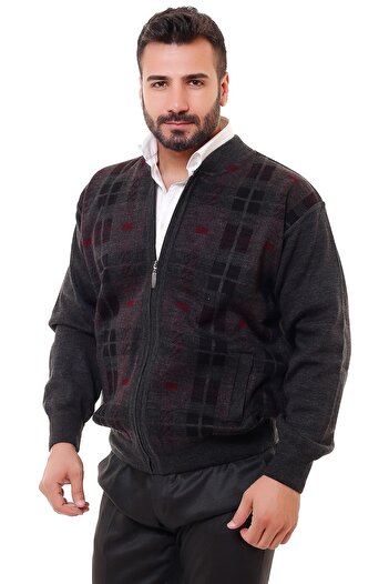 K KARBEY Steel Knitted Men's Oversize Knitwear Coat