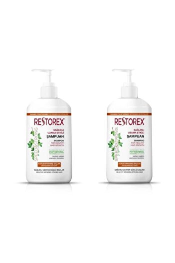 Restorex Shampoo for Dry - Damaged Hair 1000 ml X 2 Pcs