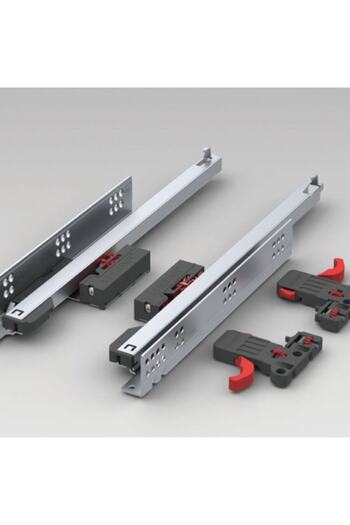 ARON Samet Smart Slide Push Open 45' Push-Open Handleless Drawer Rail + Latch 45cm