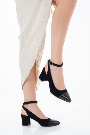LİLLA Women's Short Strap Suede Casual Shoes