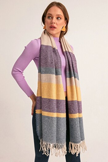 Fulla Moda Striped Shawl