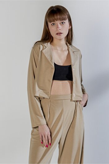 Serbella Crop Top Bottom Set