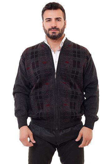 K KARBEY Steel Knitted Men's Oversize Knitwear Coat