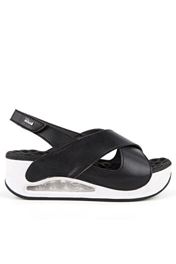 Muya Assos Kadın Siyah Günlük Sandalet 31213 36/40 -2