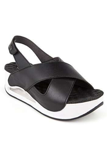 Muya Assos Kadın Siyah Günlük Sandalet 31213 36/40 -2