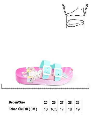 GEZER Summer Non-Slip Sole Two Buckle Girls' Slippers