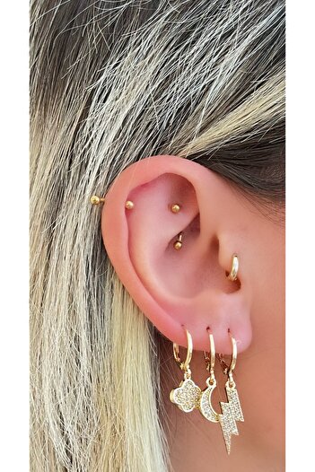 Markiz Takı Triple Earring Set (3 Pieces)
