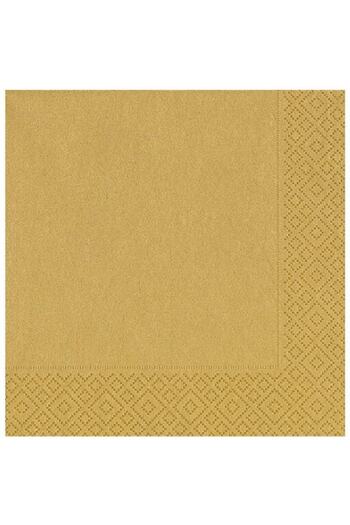 Roll-Up Kikajoy Gold 20-Piece Paper Napkin 33x33 Cm