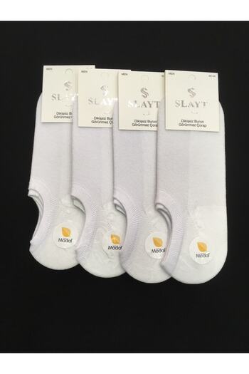 Slayt 4 τεμάχια Cotton Modal Mixed Solid Color Λεπτά καλοκαιρινά ανδρικά αόρατα μποτάκια (Sneakers)