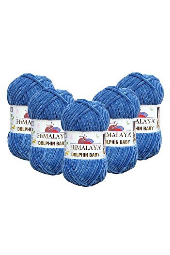 Himalaya Dolphin Baby Denim Μπλε Βελούδο - 5'λι πακέτο - 80341 - 100γρ 120μ