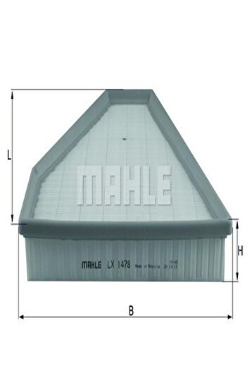 MAHLE Lx1478 Air Filter Bmw E90 (3.25CC) 05-06 (WM995348)