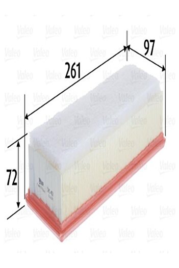 VALEO 585417 Air Filter (DACIA: DUSTER 1.5DC 4×4)8200985420 (WA894982)