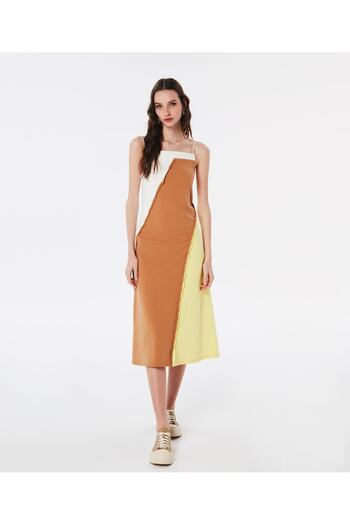 Twist Rochie colorblock