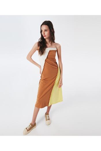 Twist Rochie colorblock