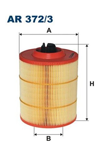 Filtron فلتر هواء Ar372/3 فورد مونديو Iv 07-14 2.2 Tdci (WF)297932)