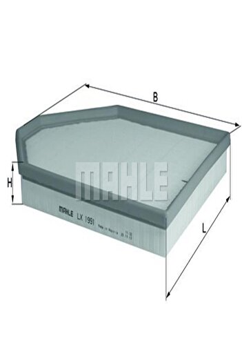 MAHLE Lx1991 Air Filter Bmw F07 F25 F26 F30 F80 G0213717601868 (WC114794)