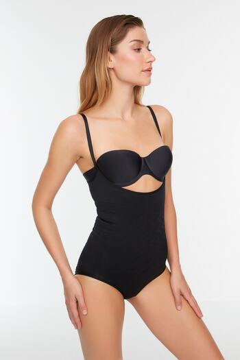 Trendyol Collection Black Recovery Knitted Corset THMSS21KS0008