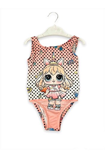 Pink Hippo Kids Baby Printed Girl's Pareo Swimsuit